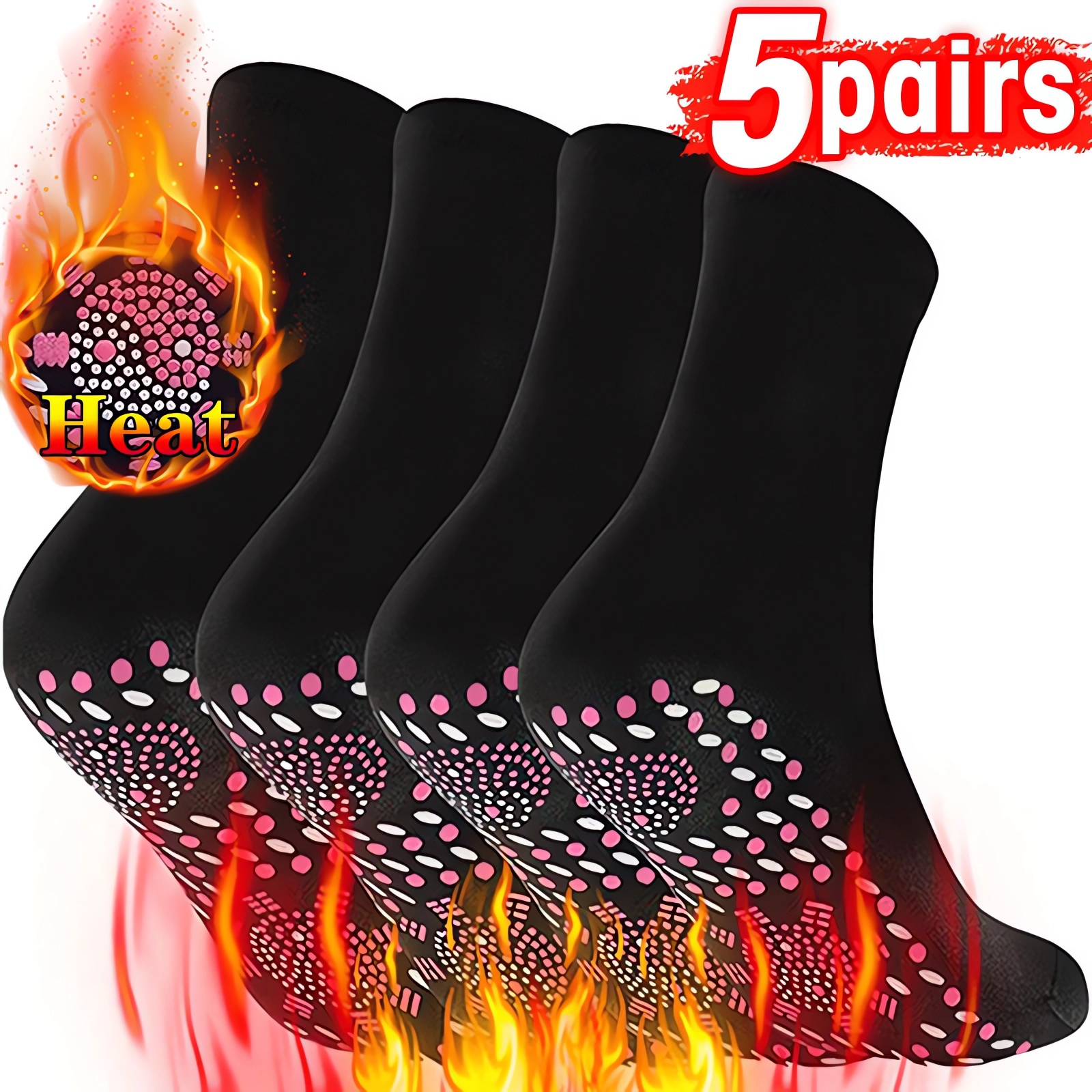 Clearance_1-10pairs Tourmaline – Thermal Sock Wool Bewertung und Preis