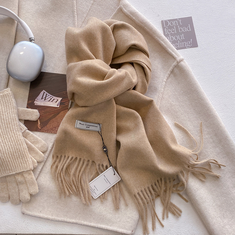 2024 Winter Wool Scarf For Wom – Cashmere Pashmina Wrap Bewertung und Preis
