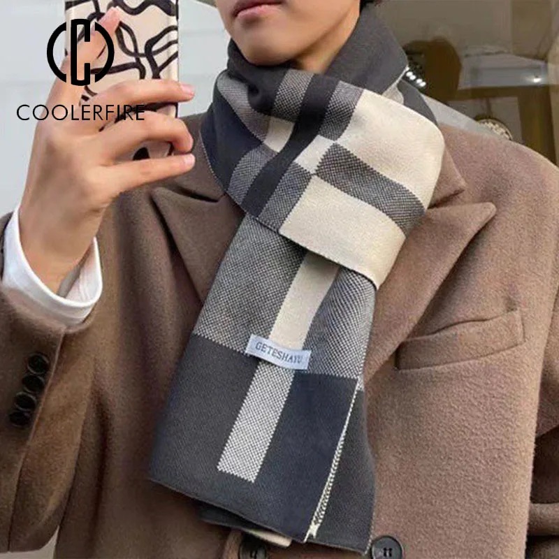 New Winter Men Scarf Keep Warm – Wool Scarf Men Bewertung und Preis