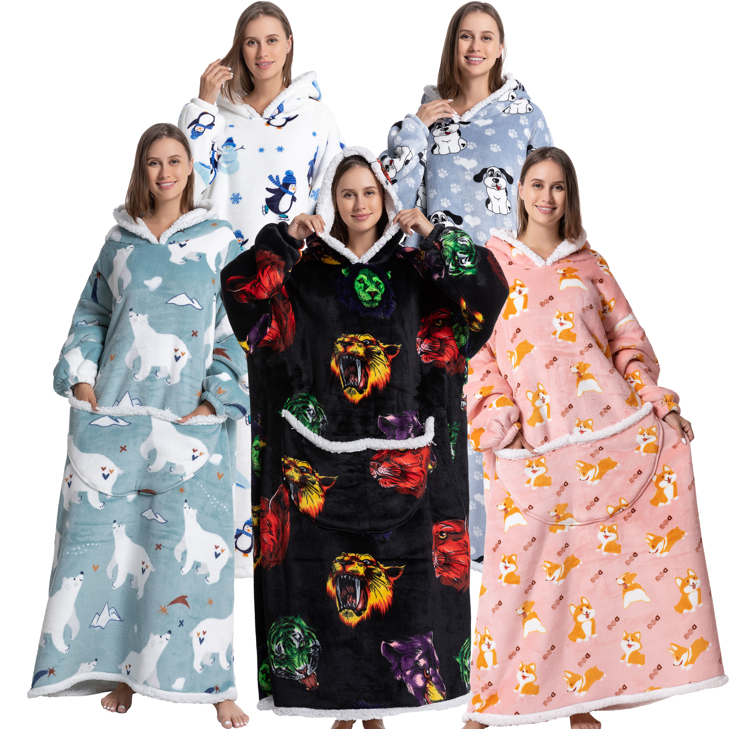 Oversized Wearable Blanket Coz – Sherpa Hoodie Fleece Bewertung und Preis