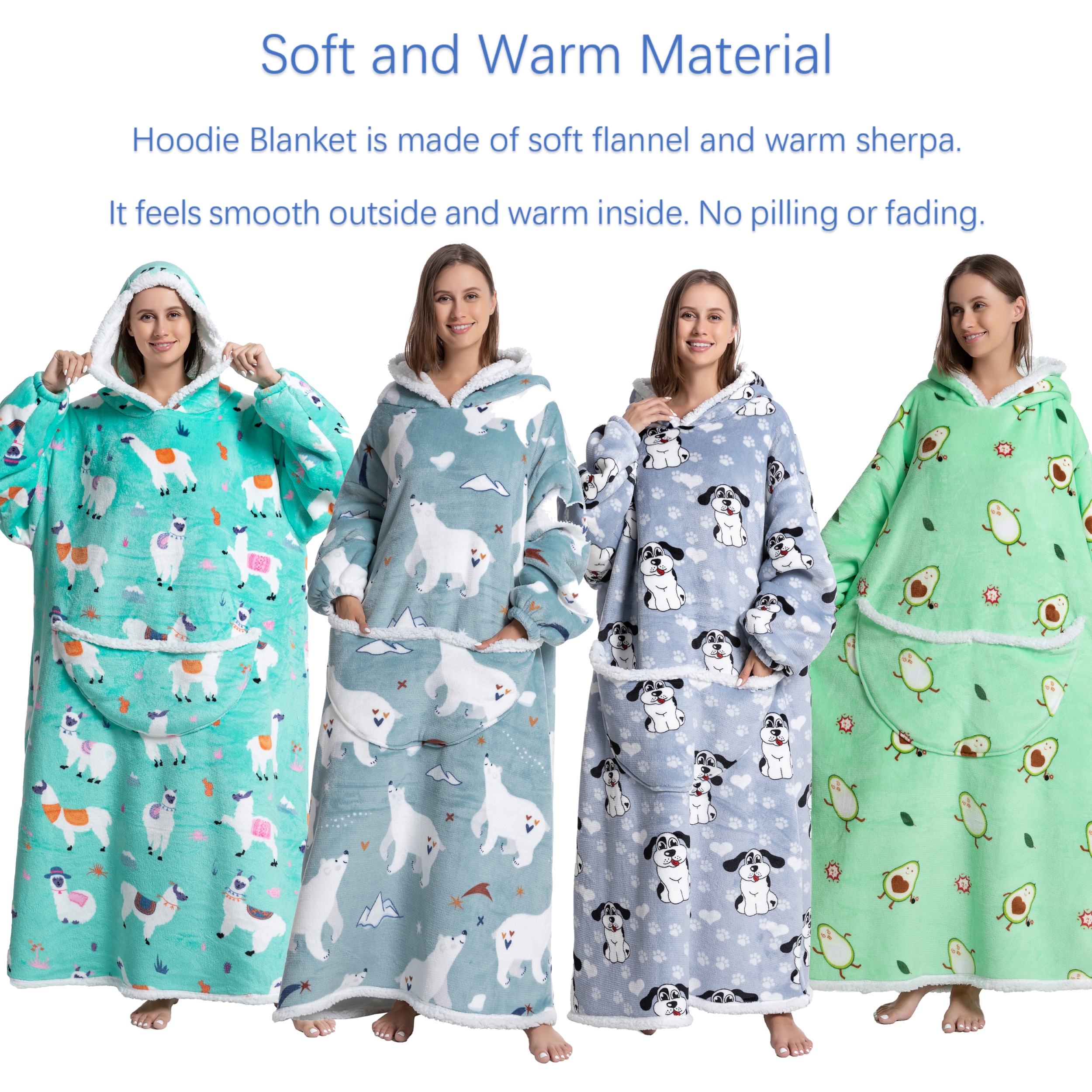 Oversized Wearable Blanket Coz – Sherpa Hoodie Fleece Bewertung und Preis