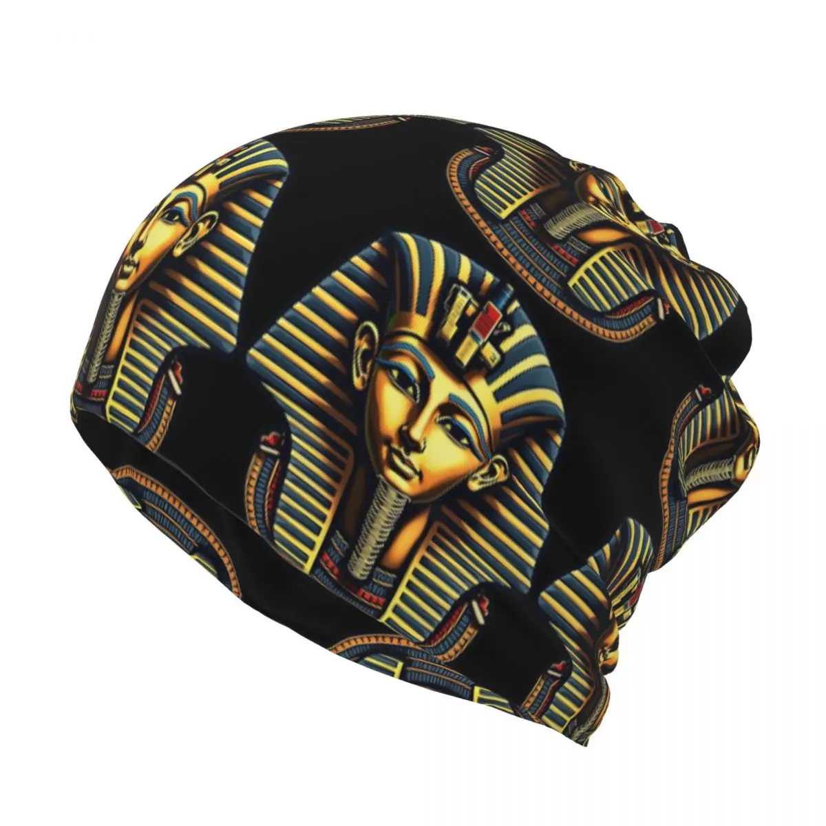 Egyptian Pharaoh With Golden C – Knit Beanie Hat Warm Bewertung und Preis