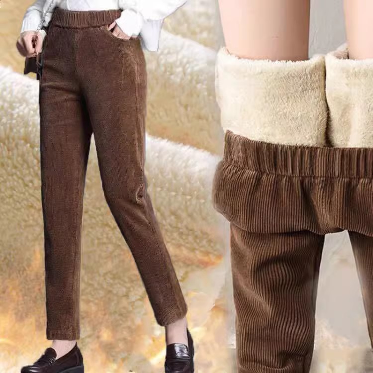 1pcs Women Autumn Winter Plush – Corduroy Pant Warm Bewertung und Preis