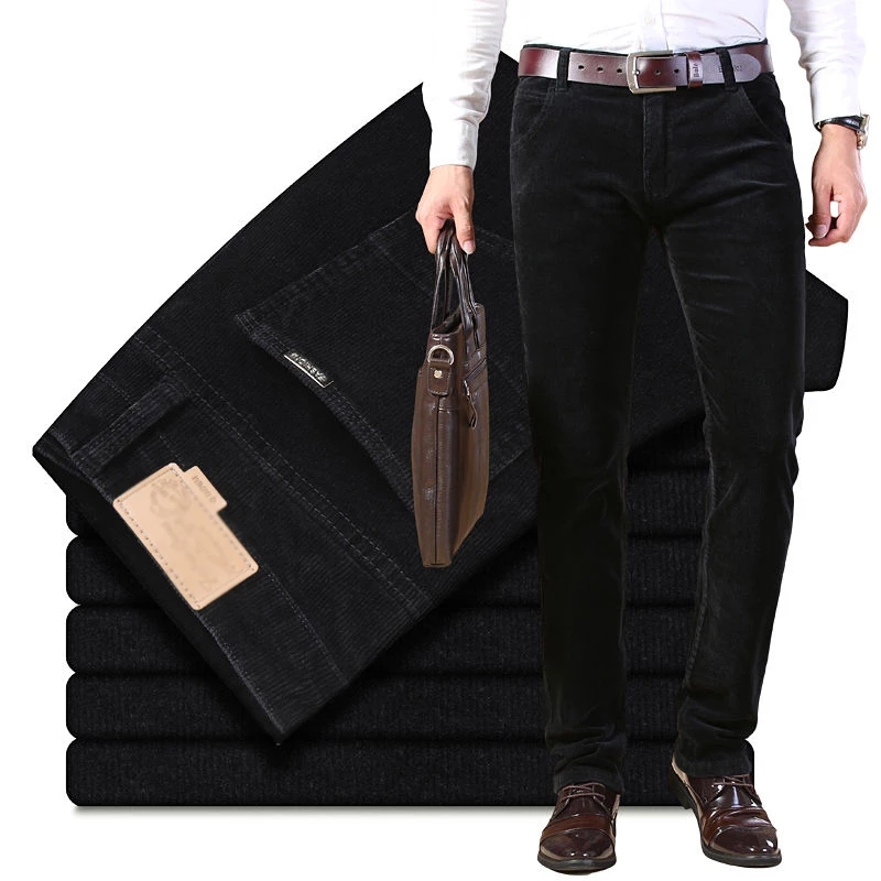Autumn Winter Men`s Thick Warm – Corduroy Pant Warm Bewertung und Preis