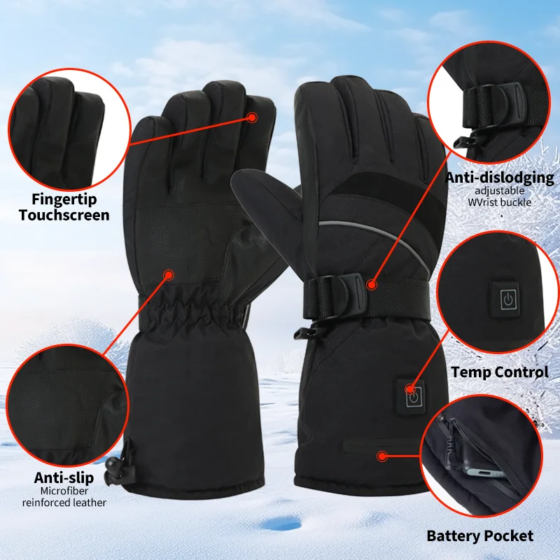 USB Rechargeable Heated Motorc – Touch Screen Gloves Bewertung und Preis