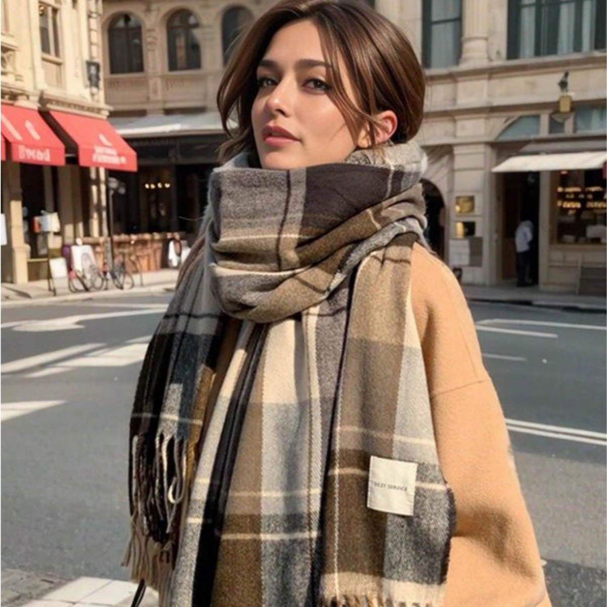 1 pc Fashionable and warm Brit – Wool Scarf Men Bewertung und Preis