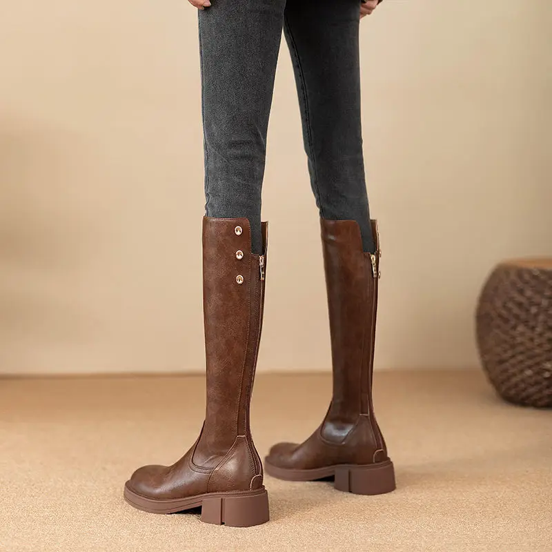Autumn Winter Middle Heel Ladi – Waterproof Winter Boot Bewertung und Preis