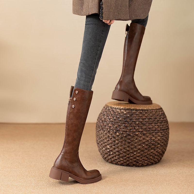 Autumn Winter Middle Heel Ladi – Waterproof Winter Boot Bewertung und Preis